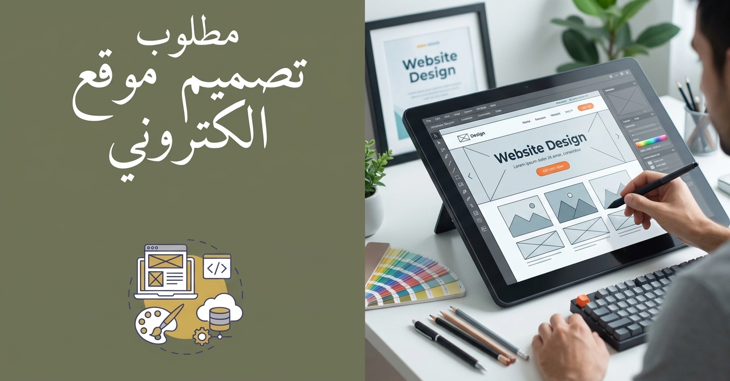 صورة توضح تصميم موقع الكتروني لطبيب